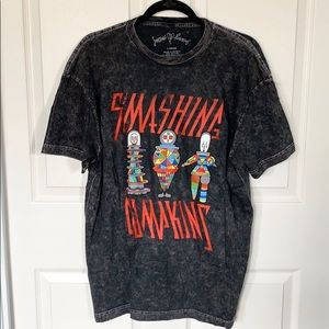 Smashing pumpkins acid washed band tee shirt